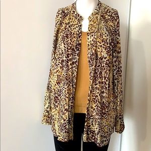 Massimo Dutti blouse with leopard print